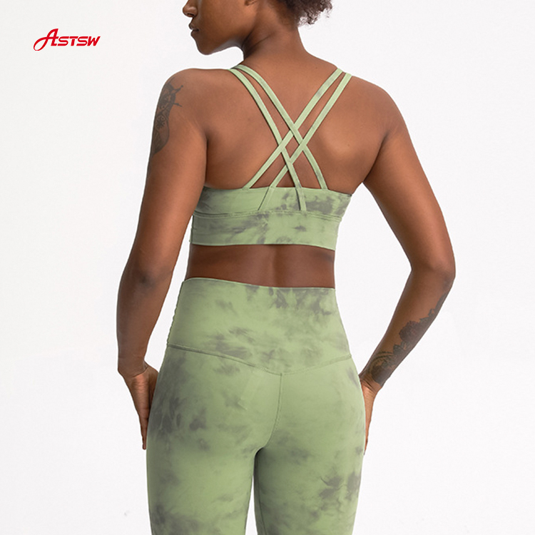 Beach riot tie dye sports bra